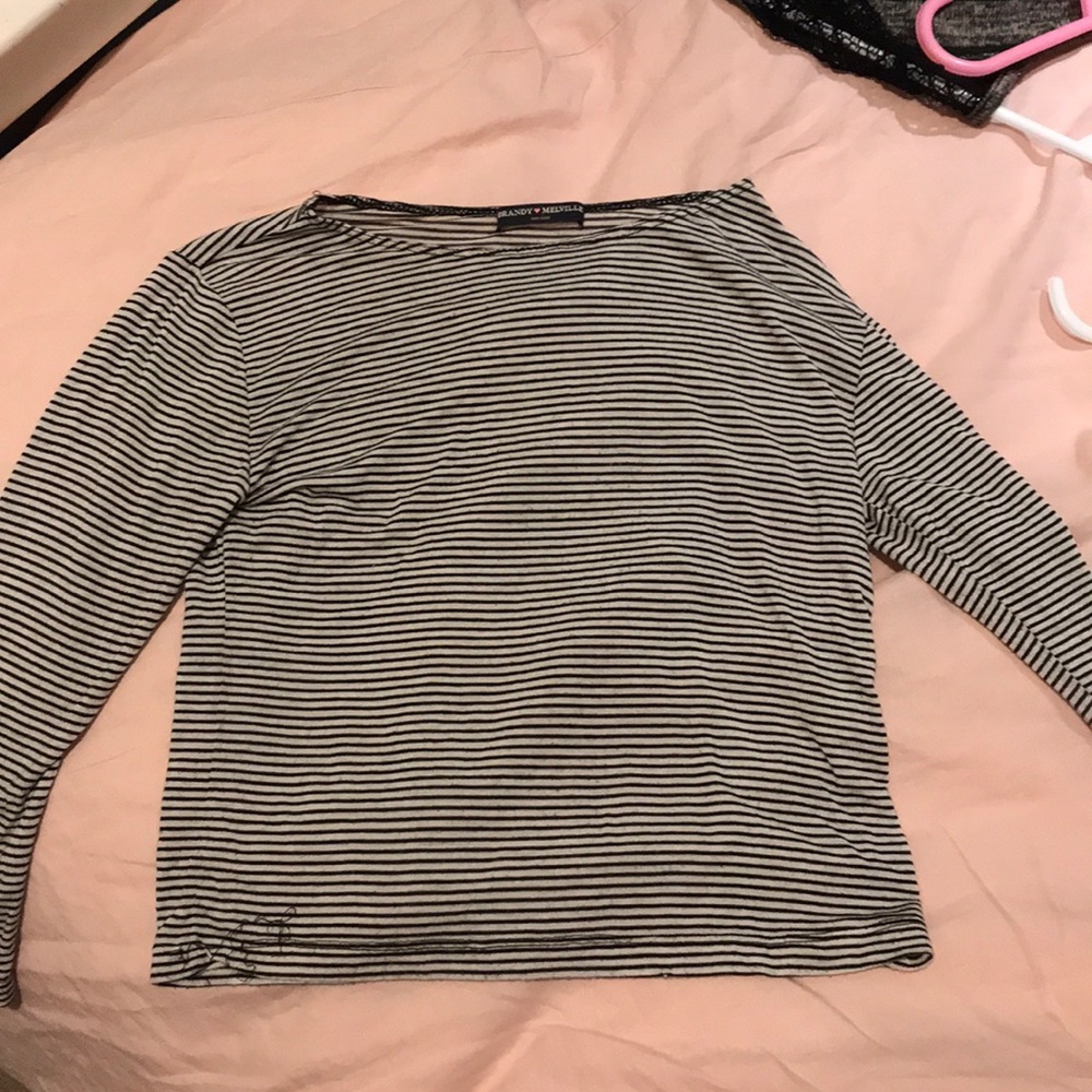 brandy melville striped long sleeve